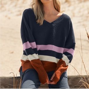 prAna Norfolk Sweater V-neck size medium New!